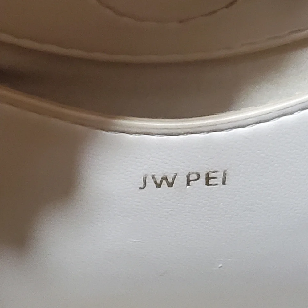 JW PEI GABBI RUCHED HOBO IVORY VEGAN LEATHER. HANDBAG.